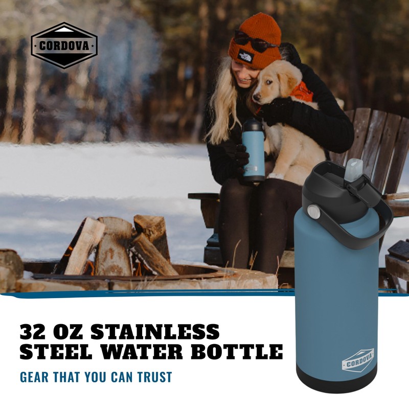 Cordova Outdoors Trailhead Class Water Bottle, Yonder, 32 oz