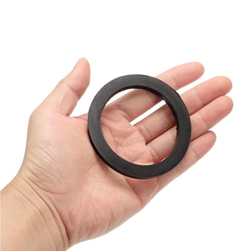 sourcing map 12 Pcs Solid Nitrile Rubber Flat Washer DN65