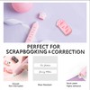 BITOSEE 9Pcs Cute School Supplies, Cute Stationery,Includs Pencil Sharpener,Eraser, Correction