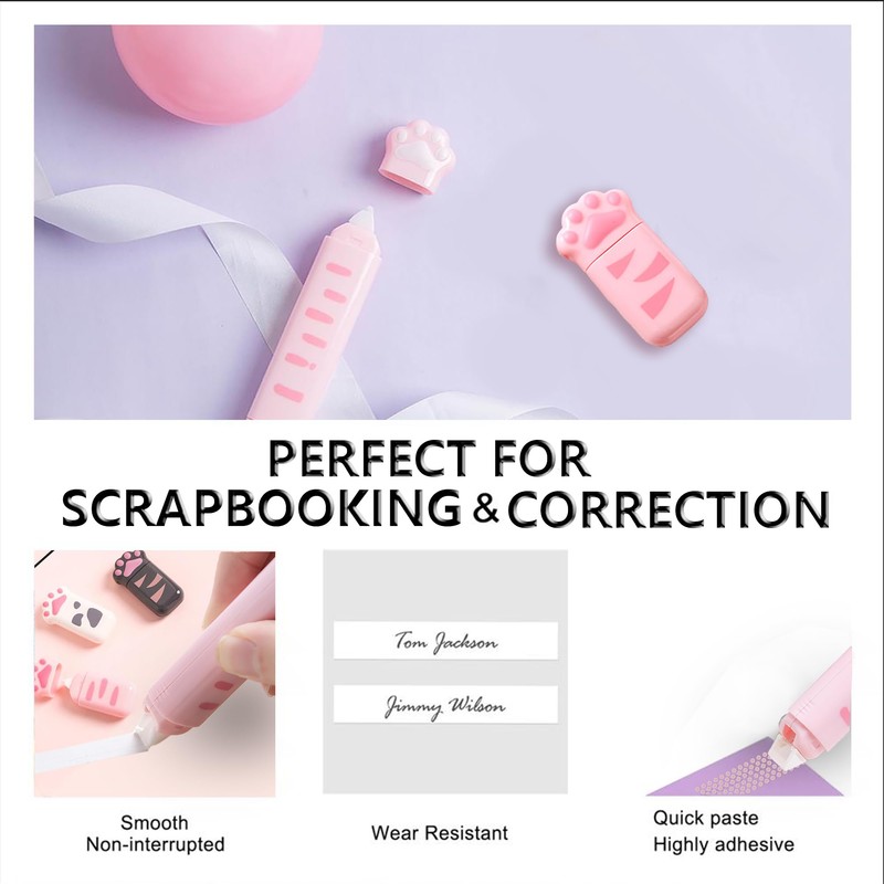 BITOSEE 9Pcs Cute School Supplies, Cute Stationery,Includs Pencil Sharpener,Eraser, Correction
