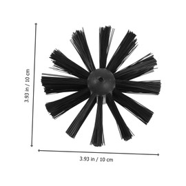 Cabilock 6pcs Chimney Brush for Fireplace Dryer Vent Cleaning Non-Scratch Duct Brush Replacement Easy Assembly Compatible Extendable Rods Efficient Lint Removal