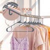 Plastic Hangers 50 Pack Grey - Clothes Hangers - Makes