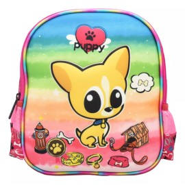 Lluvia Lonchera Perro Chihuahua Corazon Puppy Termica 3d Lluvia Color Rosa