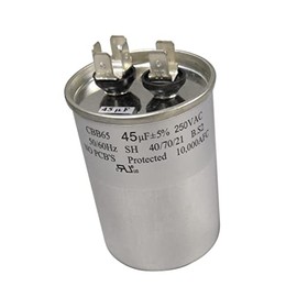 COCAPCO Run Capacitor CBB65 45uF 45MFD 45 uF MFD uF/MFD 250VAC 250V AC 250 VAC SH C.P1/S1 UL Cap