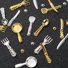 Kitchenware Nail Charms Bulk for Nails Art Decoration 3D Gold