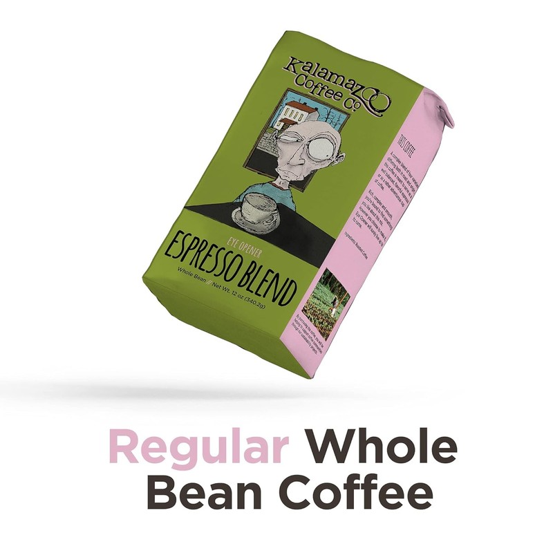 KALAMAZOO COFFEE COMPANY Espresso Blend Whole Bean Coffee - Eye