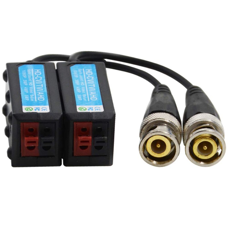 BNKENX 4 Pairs 1080P HD-AHD/TVI/CVI Passive HD Video Balun Transmitter