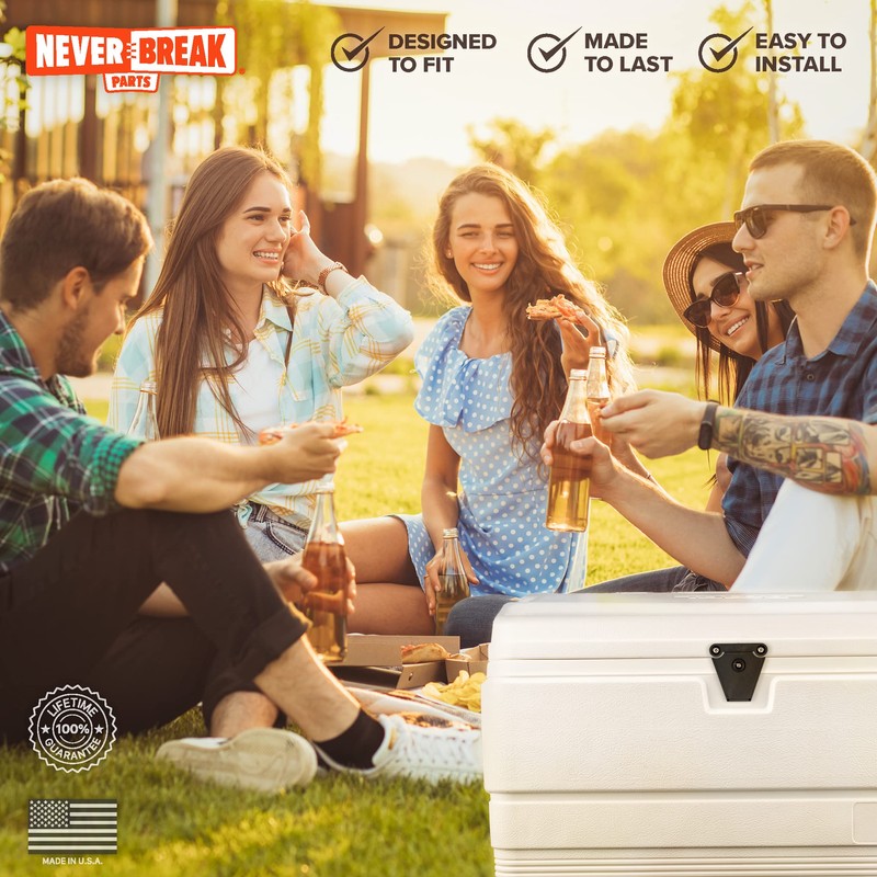 NeverBreak Parts - Igloo Cooler Replacement Parts - Small Black