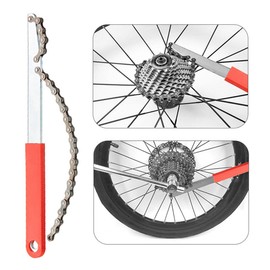 Bicycle Chain Whip, Sprocket Puller, Cassette Puller, Sprocket Puller, Bicycle Cassette Removal Tool, Bicycle Bottom Bracket Wrench Tool, for Repair of Bikes, Pack of 3