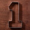 LILIAO Number One #1 Cookie Cutter, 3.93", Stainless Steel