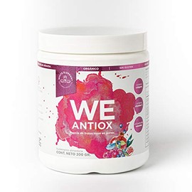 WE White Elephant | WEantiox, Concentrado de Antioxidantes Adicionado con Colágeno Hidrolizado, Hecho con Ingredientes Orgánicos, con Alto Contenido de Vitamina C, Colágeno, Resveratrol, Caritenoides Flavonoides, 200 grs