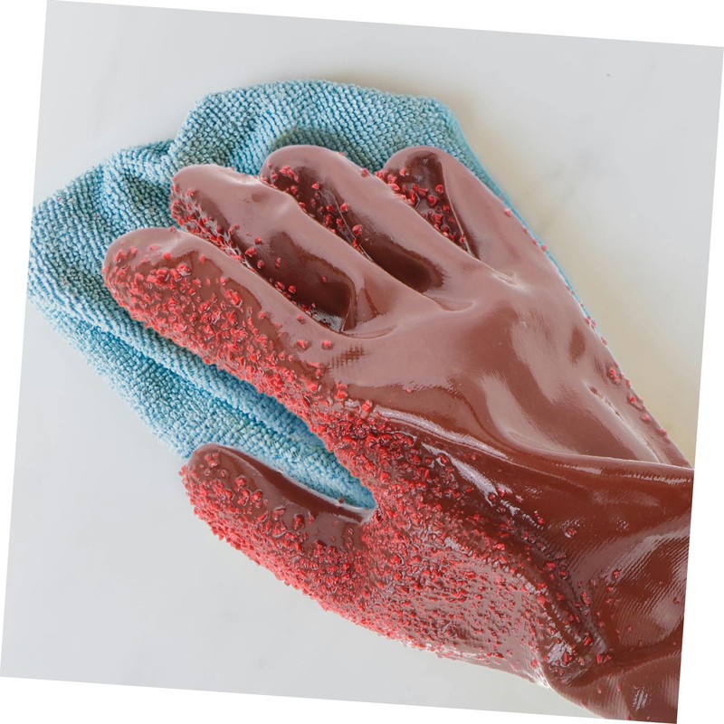 Zerodeko 2pairs Reusable Drain Gloves Pipe Heavy Duty Plumbing Gloves
