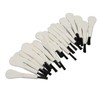 20pcs White Handle Black Hair Sound Aid Cleaning Brush Professional