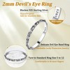 Suplight Womens Rings 925 Sterling Silver Evil Eye Thumb Rings