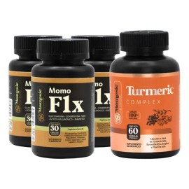 Kit Salud Articular Momosie 3 Momo Flx Glucosamina + 1 Turmeric Complex