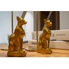 EASCHEER Egyptian Cat Goddess Statue Bastet Egyptian Decoration 4.2" Gold
