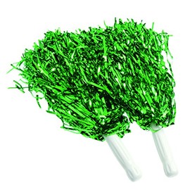 U.S. Toy KD45-10 Metallic Pom Poms, Green