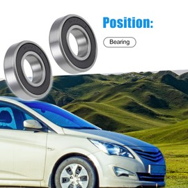 A ABSOPRO 16002-2RS Deep Groove Ball Bearings 15mm Inner Dia 32x8mm (Set of 2)