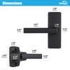 Wright Products Contemporary Lever Latch with No Lock Out Feature,