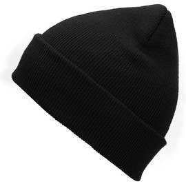 XuoAz Unisex Beanie Hats for Men Women Soft Knit Skull Cuff Cap Warm Winter Beanies Black