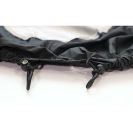 600 Denier Jet Ski PWC Cover Compatible for Yamaha Wave Runner GP1300R 2003-2008 Black/Grey 2 Seater