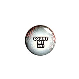 Count Me In Button for Backpack or Jacket Pinback Inclusiveness Positive Pin 1 Inch 10-29