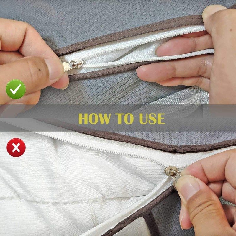 Underbed Storage Bags Clothes Storage Boxes - 40L Foldable Bedding