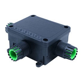 ZONADAH T-Type 3-Way IP68 Waterproof Electric Cable Wire Connector Junction Box 450V 32A 10-14mm 4M Deep Outdoor Garden Lighting Wiring