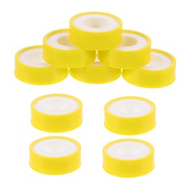 KICHOUSE 10 Rolls Premium PTFE Sealing Tape High Temperature Hydraulic and Plumbing Tape Convenient for Leak Prevention and Moisture Resistance for Water Pipe Sealing