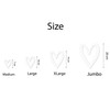 26 Valentines Heart Stickers - White Window Vinyl Static Cling