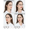 AEZUNI Oversize Square Reading Glasses for Women Oversized Trendy Large
