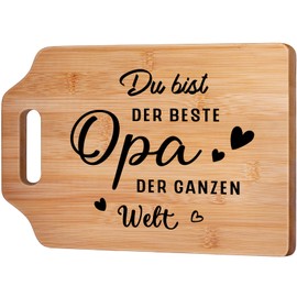 Grandpa Gift, Best Grandpa Gift Birthday, Wooden Chopping Board with Printed Text, Birthday Gifts for Grandpa, Grandpa Gift, Grandfather Gifts from Granddaughter, Grandchildren, Best Grandpa in the