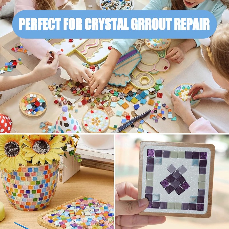 CAMUTKRY Mosaic Crystal Grout, Mosaics Tile Tools, Mosaic Tile Accessories