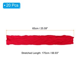 PATIKIL Nylon Stockings DIY Flower, 20Pcs Stocking Flower Fabric Material Tensile Silk Stocking Flowers for DIY Flower Making Wedding Crafts Home Decoration, Red