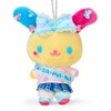Sanrio 609871 Mascot Holder (#Sanrio Gakuen Sparkling Festival), Usahana, Polyester,