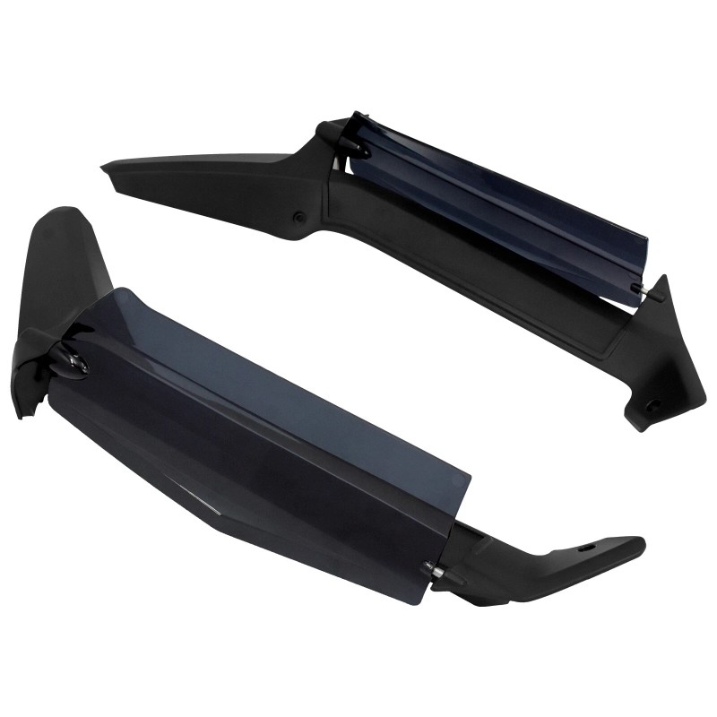 YHMTIVTU Adjustable Dark Smoke Air Deflectors Fits For Honda Gold
