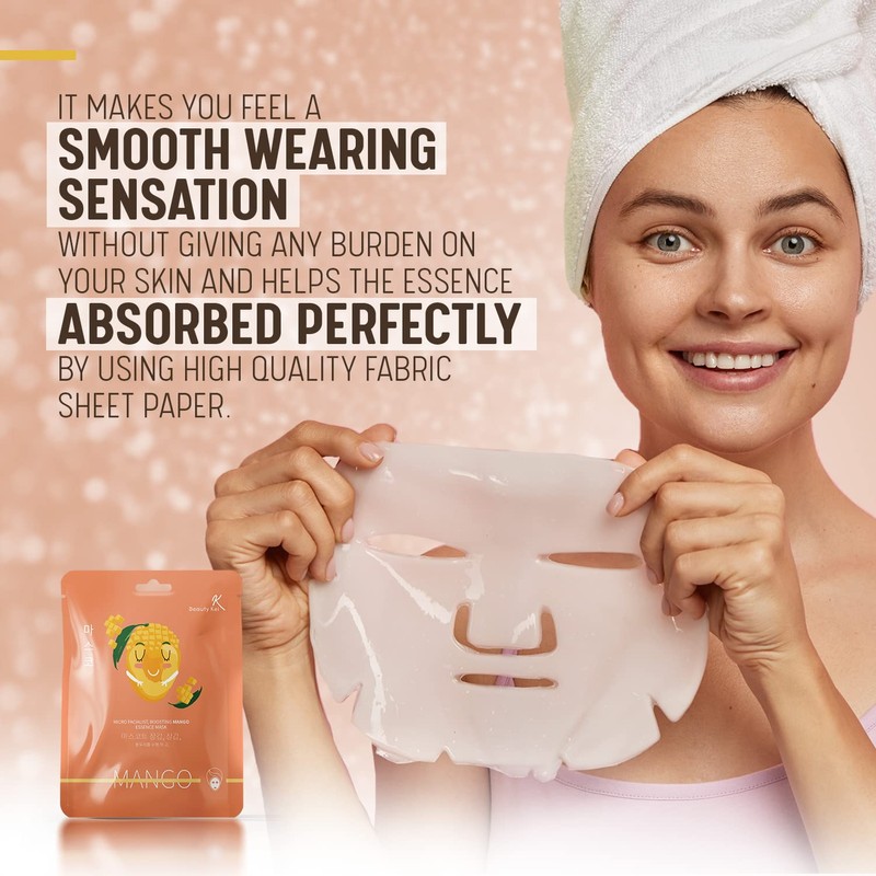 Mango Cloth Mask - Vitamins A & C for Shine