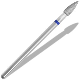 Vnjaoi Diamond Nail Drill Bits Efile Cuticle Drill Bit Nail Buffer Bit Russian Electric File Bits for Under Nail Dead Skin Cleaning Cuticle Remove Nail Art Design Manicure and Pedicure (Medium)