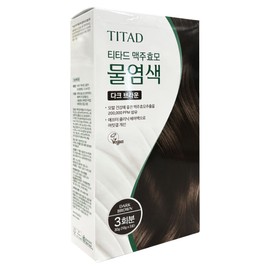 T-Tard beer yeast water dye gray hair cover dye natural brown dark brown 30g 1 piece / 티타드 맥주효모 물염색 새치 커버 염색약 내추럴브라운 다크브라운 30g 1개