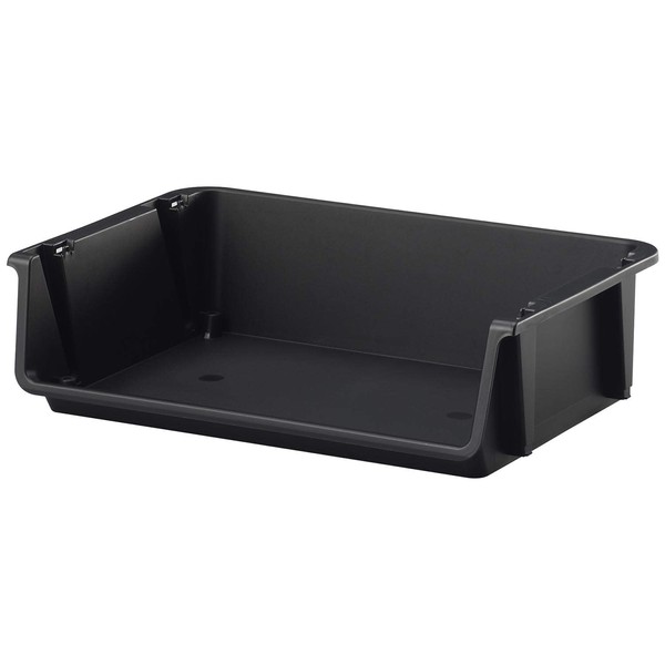 Sanka NSTT-BK Stacking Rack Tray, Black, Color (W x D x H): 16.9 x 11.8 x 4.7 inches (43 x 30 x 12 cm), Natural Stock Tray, Made in Japan