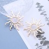 Enautoabs Large Gold Sun Earrings Metal Sun Stud Earrings Gold