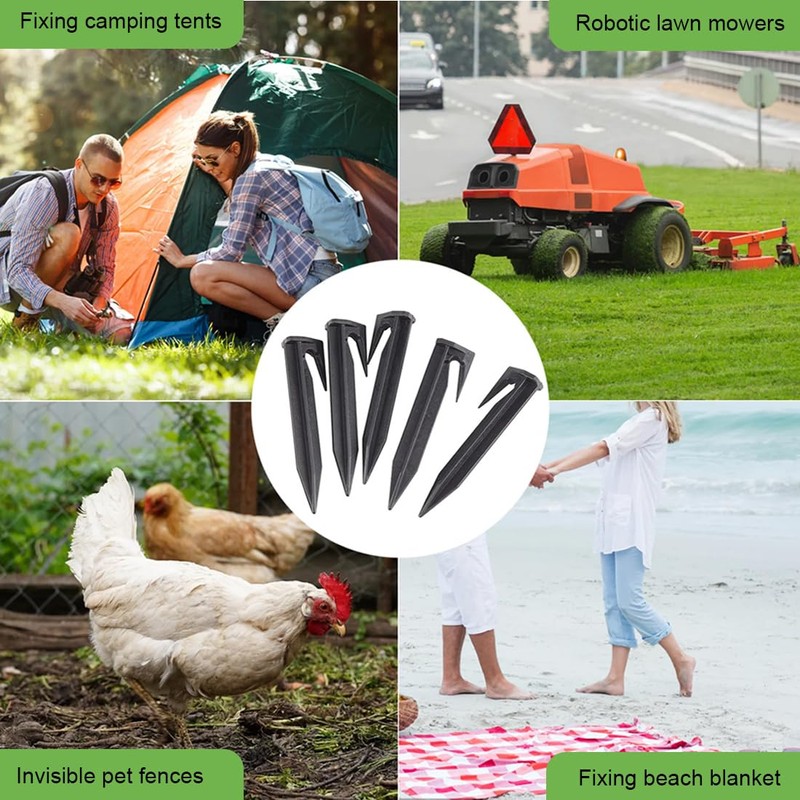 UEAVOID Pack of 30 Ground Pegs for Robotic Lawnmower Boundary
