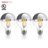 TorchStar 7W Dimmable G25 Half Chrome LED Light Bulb, UL