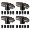 Avenuebool 4 Pack Universal Tee Crank Casement Window Handles, Low