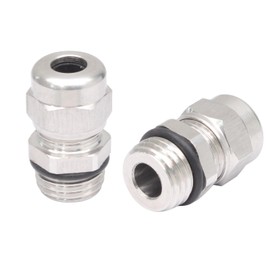 Biaungdo 4 Pack NPT 1/4" Cable Gland Waterproof, Stainless Steel Cable Connectors Wire Glands Joints, Adjustable 3-6.5 mm
