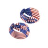 Patriotic Turban Headband Hair Scrunchies American USA Flag Headwear Hair