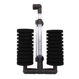 NEWKOSEA Aquarium Double Bio Sponge Filter Shrimp Nano Breeding Fry Betta Sponge Filter for 20 to 40 Gallon Fish Tank
