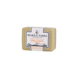 Marius Fabre Natural Soap Bars, Vegetable Base, Set of 3, 100g Each, Made in France (3 UNITS, ORANGE PEEL and CINNAMON)
