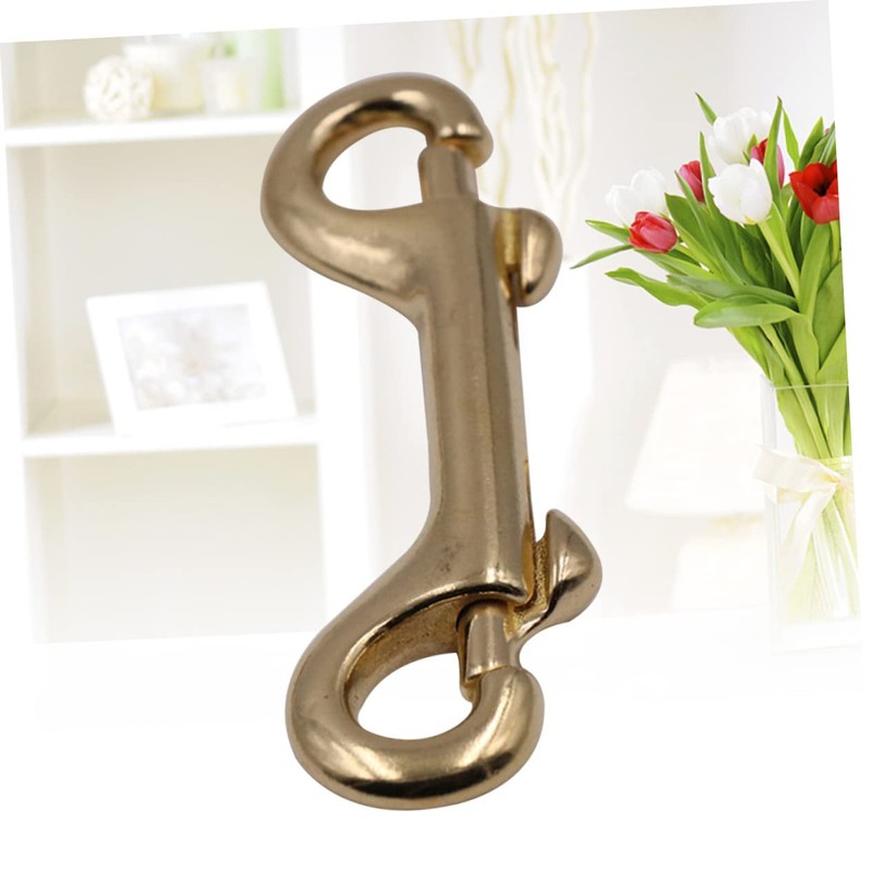 Operitacx 4pcs Brass Lobster Clasp Bag Clip Carabiner Clips Luggage