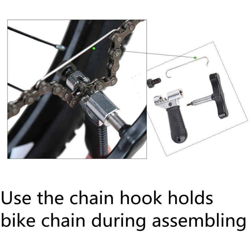 5pcs Repair Tools Kit Freewheel Removal Wrench + Crank Puller